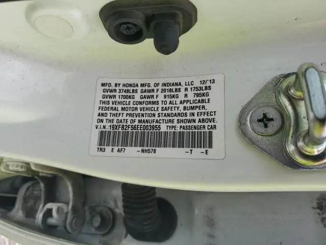 2014 HONDA CIVIC LX  