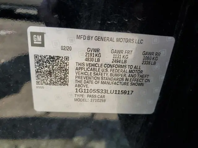 2020 CHEVROLET IMPALA PREMIER  