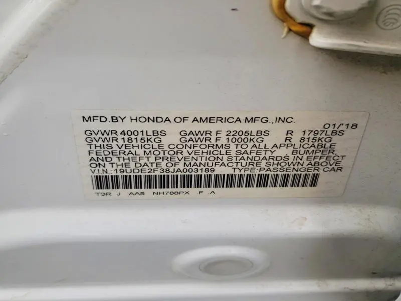 2018 ACURA ILX BASE WATCH PLUS  