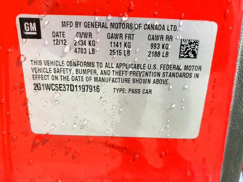 2013 CHEVROLET IMPALA LTZ  