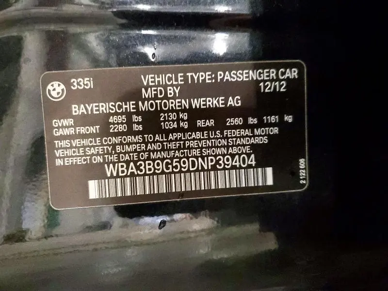 2013 BMW 335 XI  
