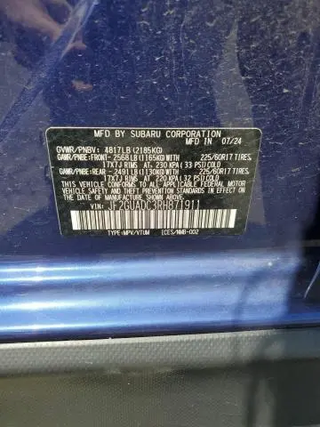 2024 SUBARU CROSSTREK PREMIUM  