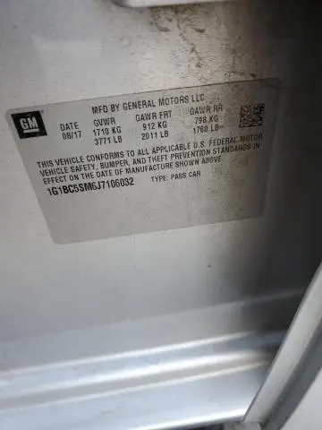 2018 CHEVROLET CRUZE LS