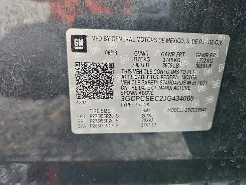 2018 CHEVROLET SILVERADO C1500 LTZ  