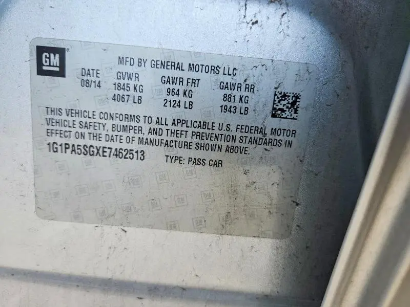 2014 CHEVROLET CRUZE LS  