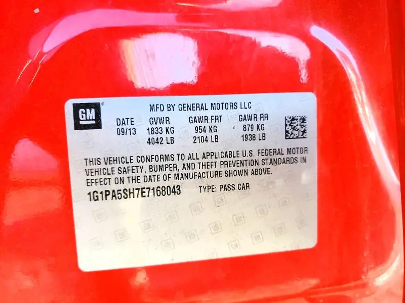 2014 CHEVROLET CRUZE LS  