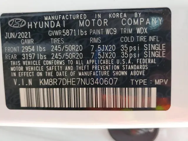 2022 HYUNDAI PALISADE CALLIGRAPHY  