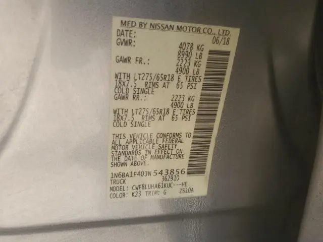 2018 NISSAN TITAN XD SL  