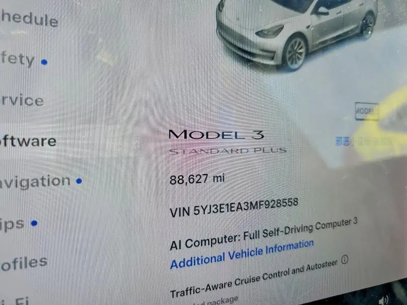 2021 TESLA MODEL 3   