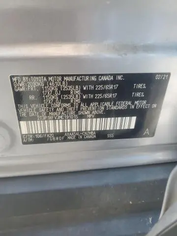 2021 TOYOTA RAV4 XLE  