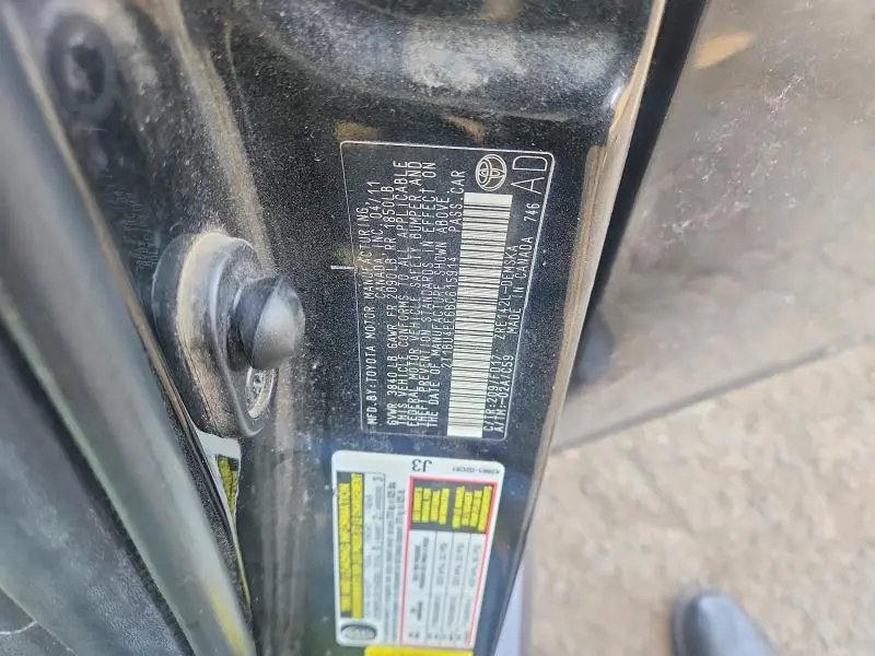 2011 TOYOTA COROLLA S  