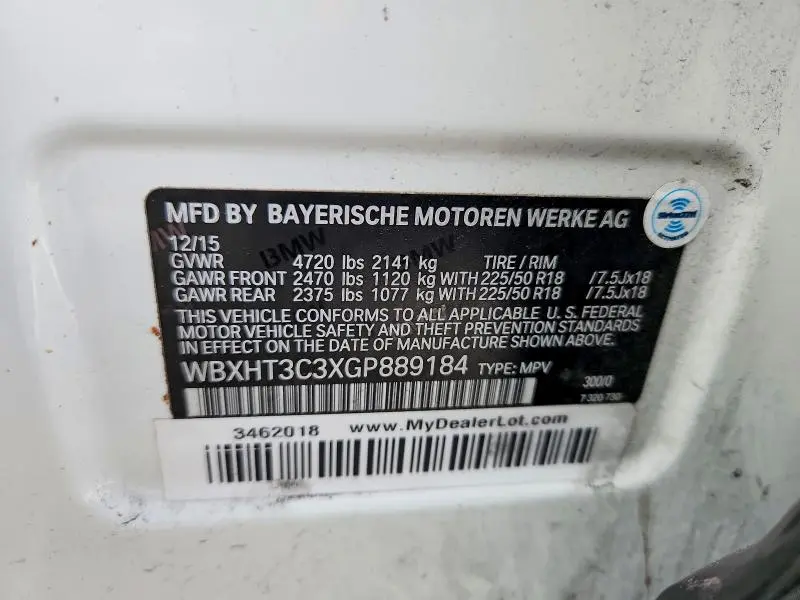 2016 BMW X1 XDRIVE28I  