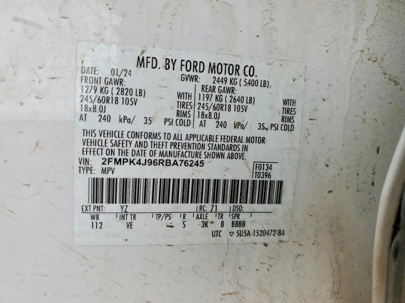 2024 FORD EDGE SEL  