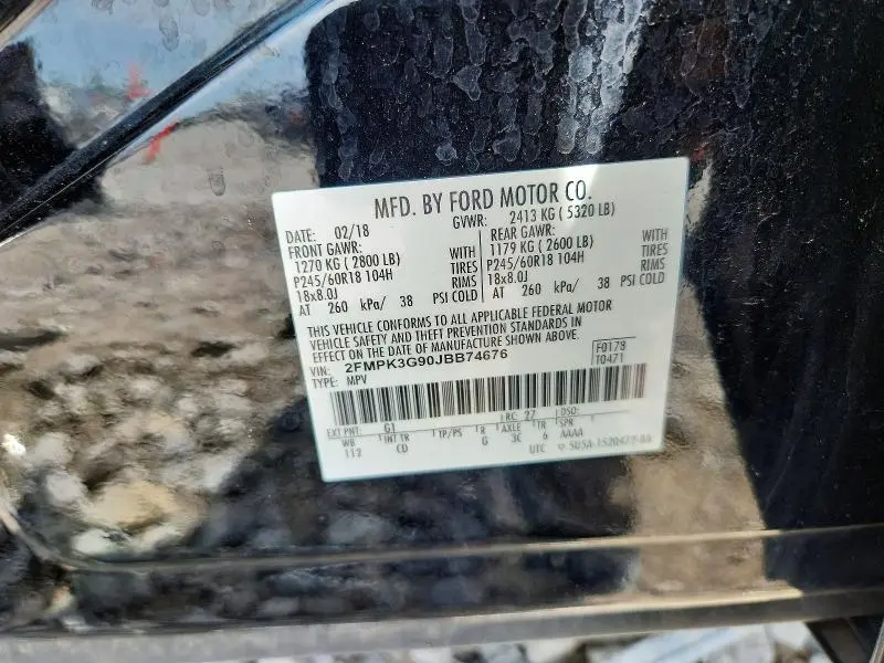 2018 FORD EDGE SE  