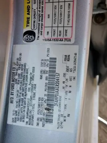 2012 FORD FUSION SEL  