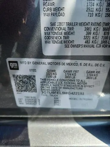 2021 GMC SIERRA K1500 DENALI  