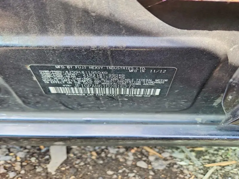 2013 SUBARU IMPREZA LIMITED  