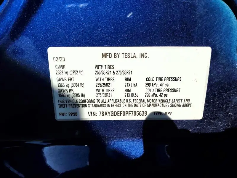 2023 TESLA MODEL Y   