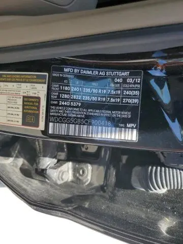 2012 MERCEDES-BENZ GLK 350  