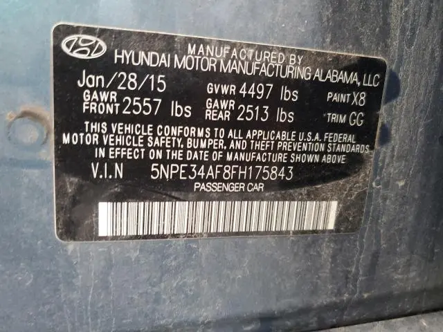 2015 HYUNDAI SONATA SPORT  
