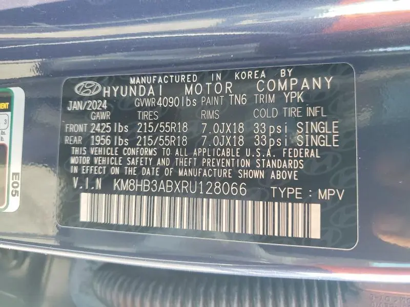 2024 HYUNDAI KONA SEL  