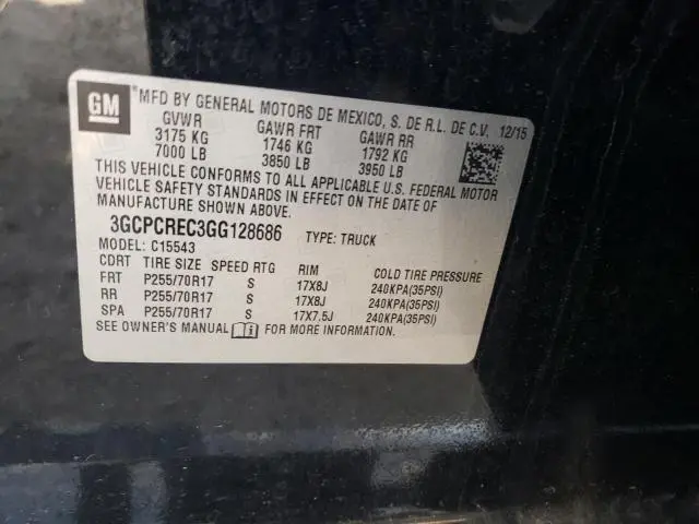 2016 CHEVROLET SILVERADO C1500 LT  
