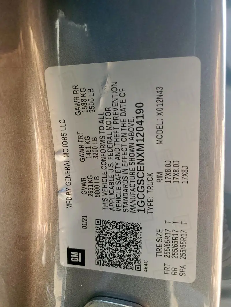 2021 CHEVROLET COLORADO LT  