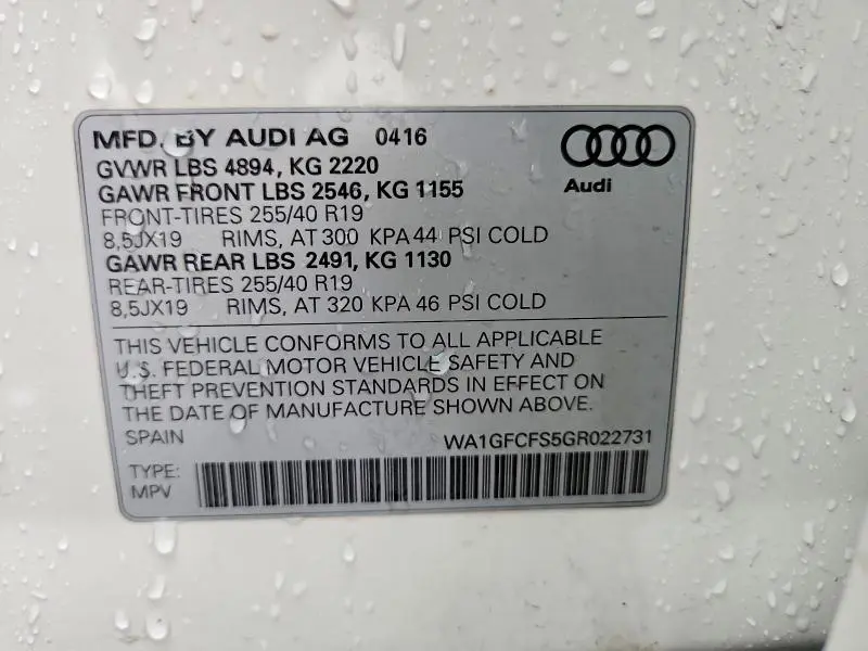 2016 AUDI Q3 PRESTIGE  