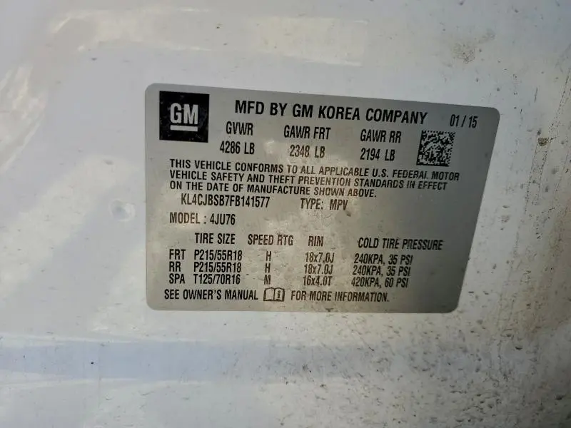 2015 BUICK ENCORE CONVENIENCE  