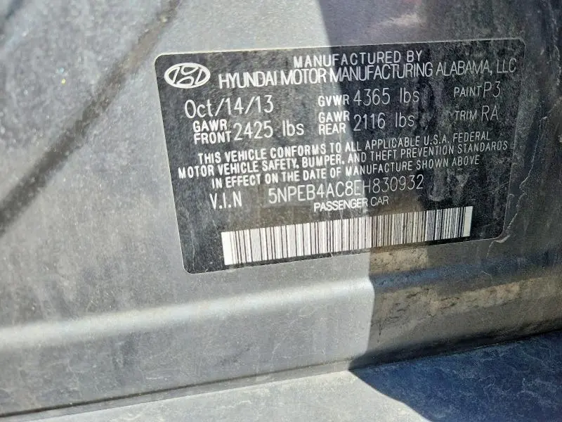 2014 HYUNDAI SONATA GLS  