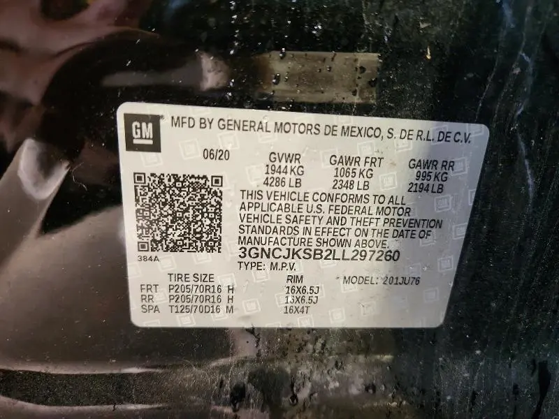 2020 CHEVROLET TRAX LS  
