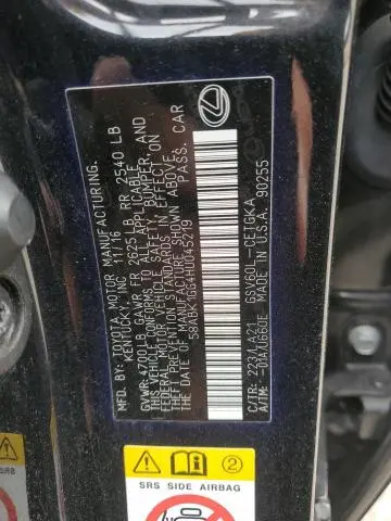 2017 LEXUS ES 350  
