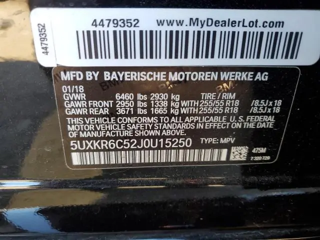 2018 BMW X5 XDRIVE50I  