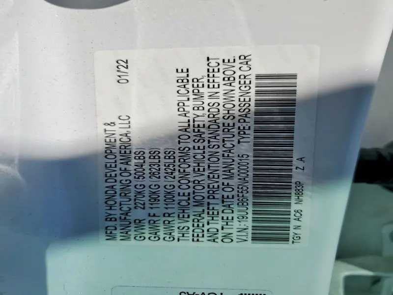 2022 ACURA TLX TECH A  