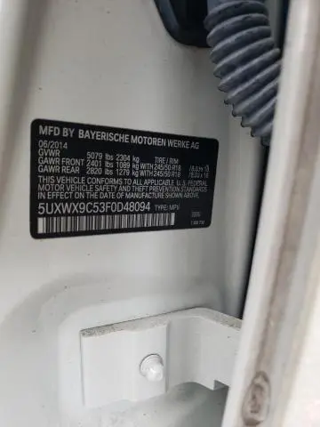 2015 BMW X3 XDRIVE28I  