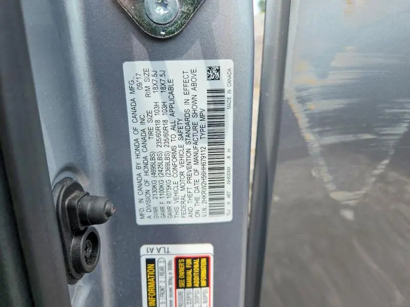 2017 HONDA CR-V EX  