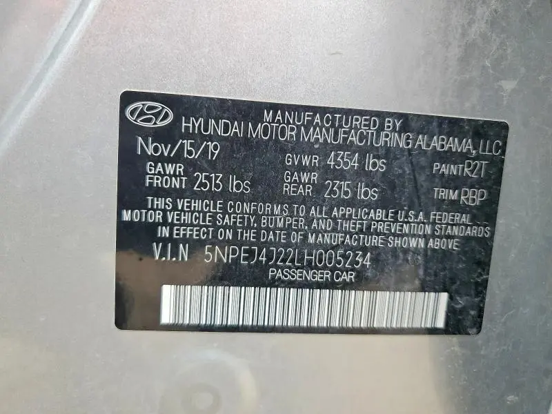 2020 HYUNDAI SONATA SEL PLUS  