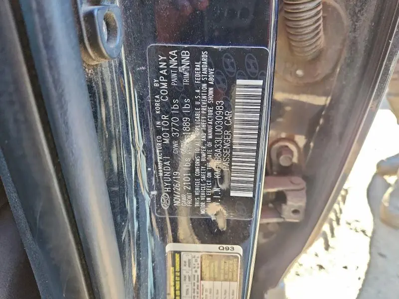 2020 HYUNDAI VENUE SE  