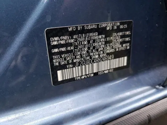 2024 SUBARU CROSSTREK PREMIUM  