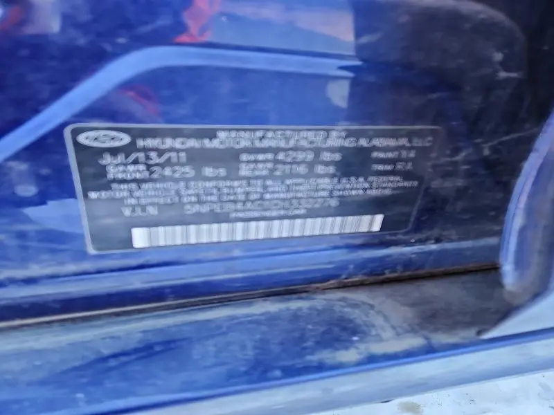 2012 HYUNDAI SONATA GLS  