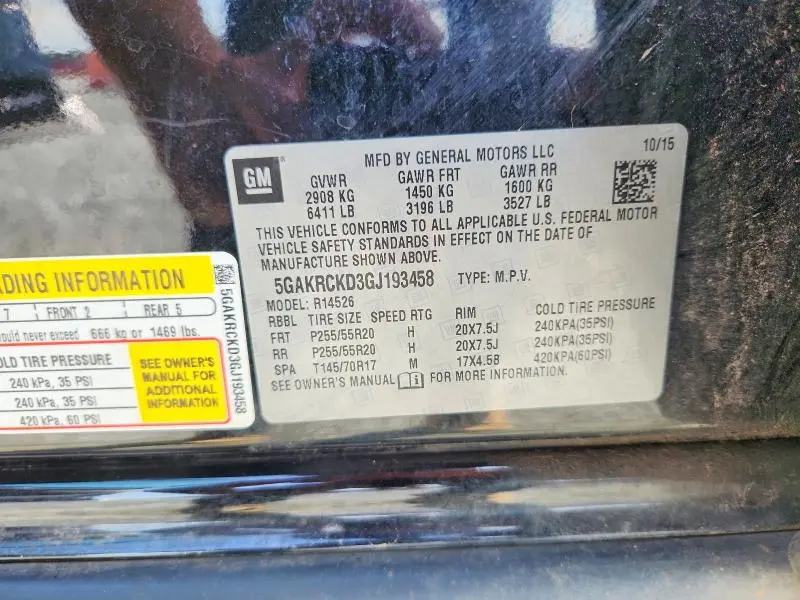 2016 BUICK ENCLAVE   