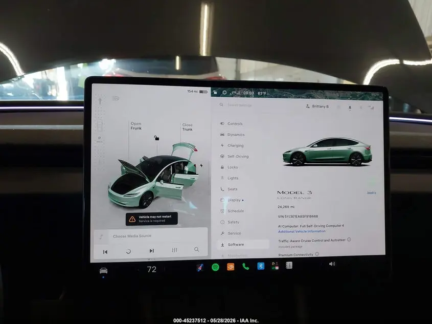2025 TESLA MODEL 3 LONG RANGE REAR-WHEEL DRIVE/STANDARD REAR-WHEEL DRIVE