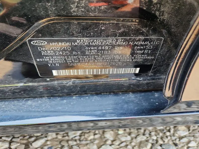 2011 HYUNDAI SONATA LIMITED 2.0T  