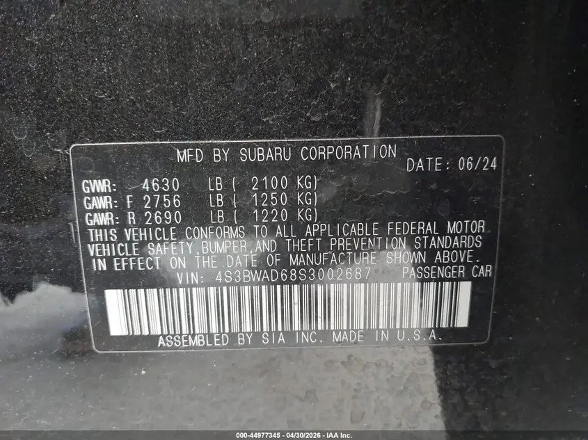 2025 SUBARU LEGACY PREMIUM