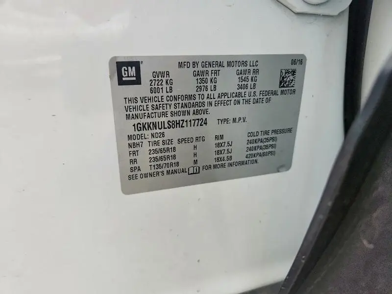 2017 GMC ACADIA SLT-1  