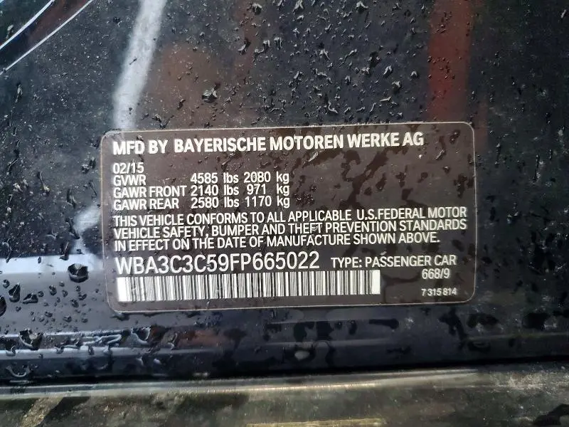 2015 BMW 320 I XDRIVE  