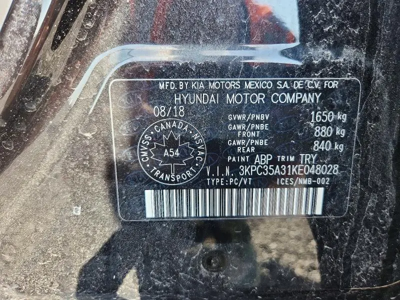 2019 HYUNDAI ACCENT LIMITED  