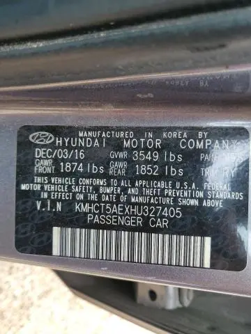 2017 HYUNDAI ACCENT SE  