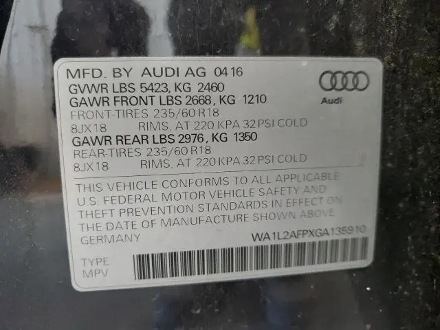 2016 AUDI Q5 PREMIUM PLUS