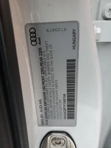 2015 AUDI A3 PREMIUM